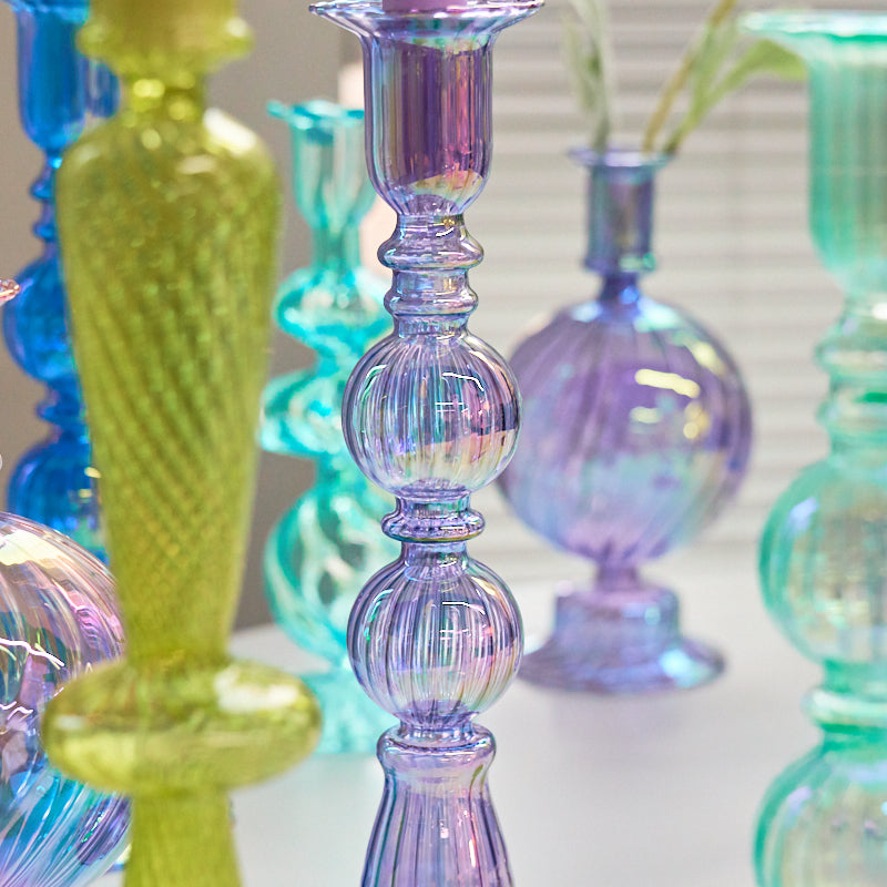 Floriddle Retro Glass Candle Holders