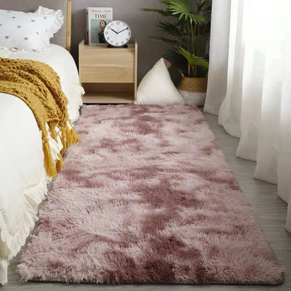 Fluffy Beige Shaggy Carpet for Bedrooms