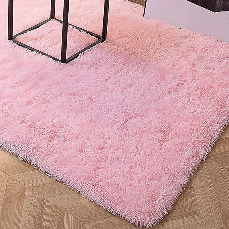 Fluffy Beige Shaggy Carpet for Bedrooms