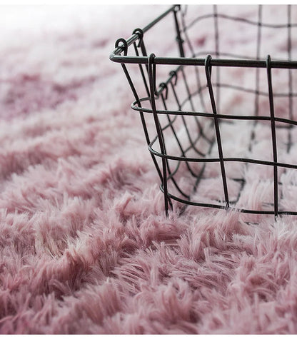 Fluffy Beige Shaggy Carpet for Bedrooms