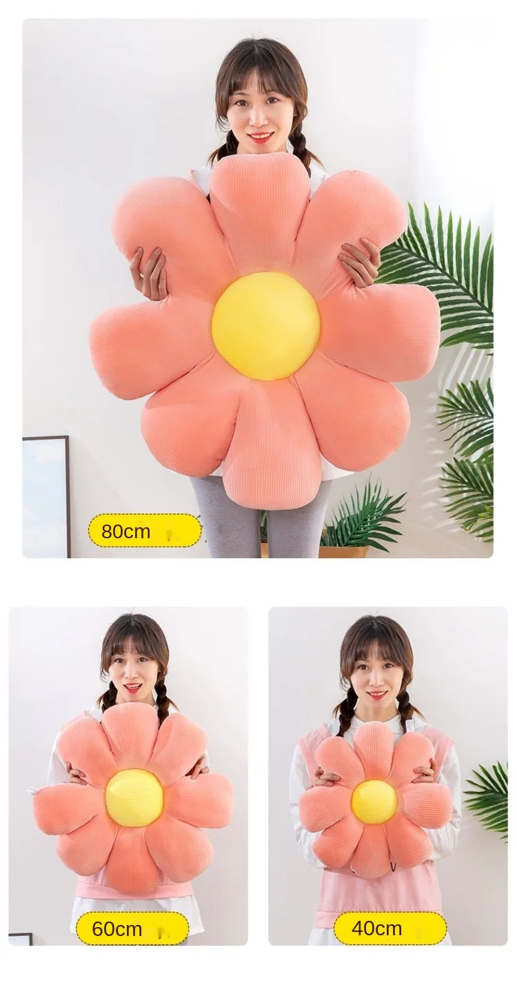 Fluffy Daisy Plush Cushion Doll