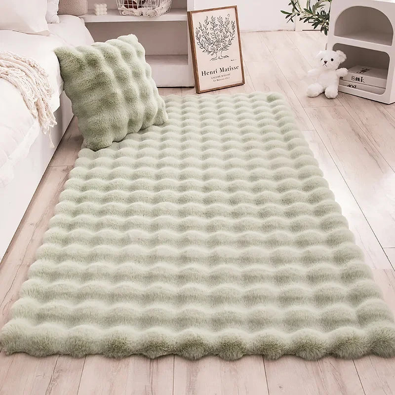 Fluffy Faux Fur Area Rug