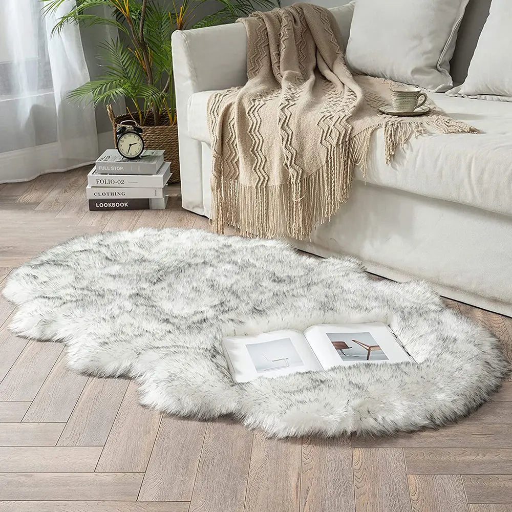 Fluffy Faux Fur Bedroom Rug