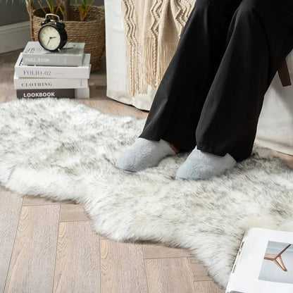 Fluffy Faux Fur Bedroom Rug