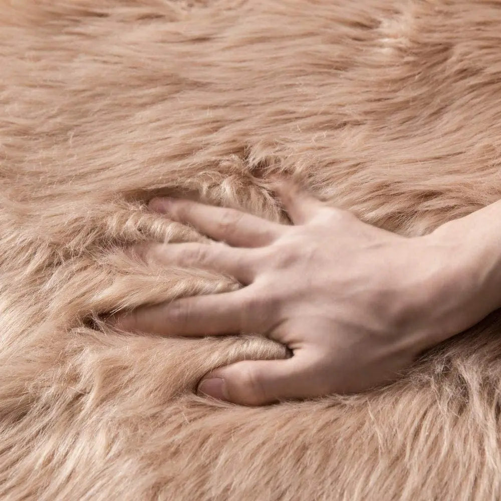 Fluffy Faux Fur Bedroom Rug