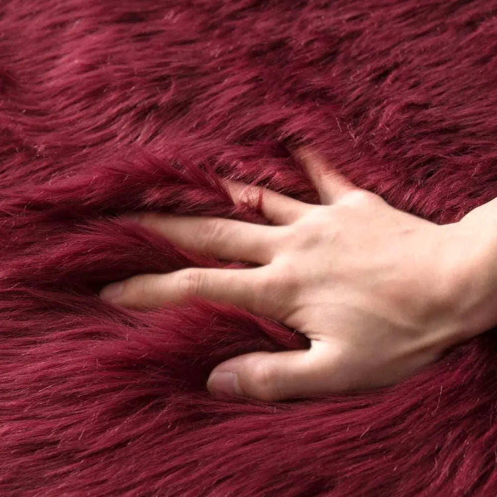 Fluffy Faux Fur Bedroom Rug