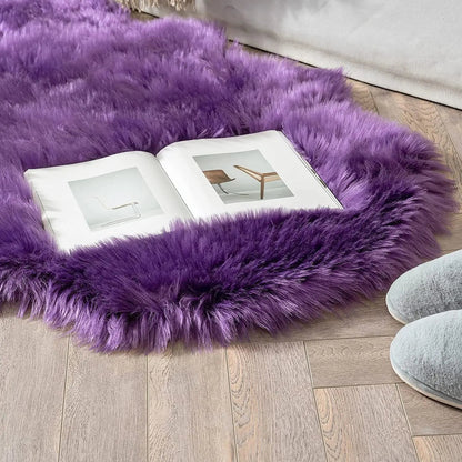 Fluffy Faux Fur Bedroom Rug