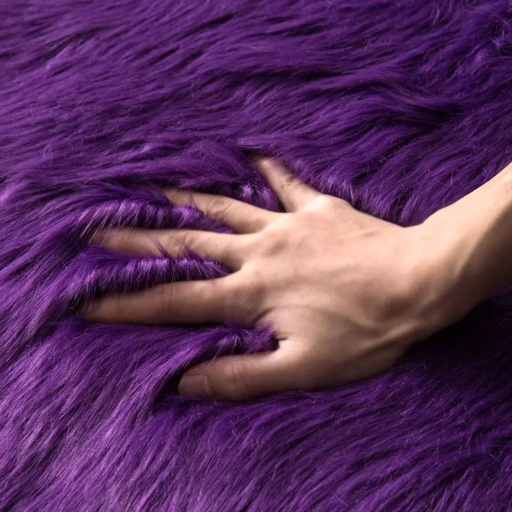 Fluffy Faux Fur Bedroom Rug