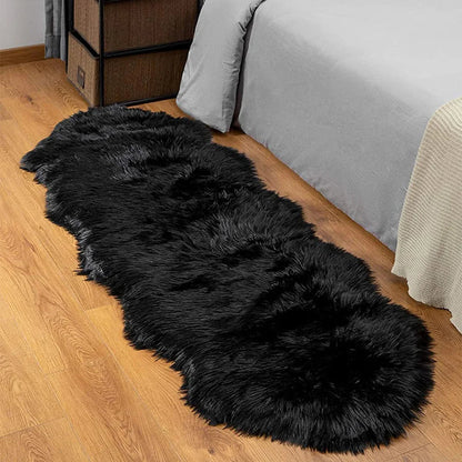 Fluffy Faux Fur Bedroom Rug