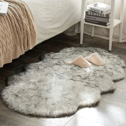 Fluffy Faux Fur Bedroom Rug