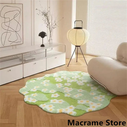 Fluffy Floral Tufted Area Rug