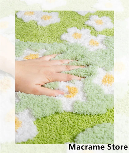 Fluffy Floral Tufted Area Rug