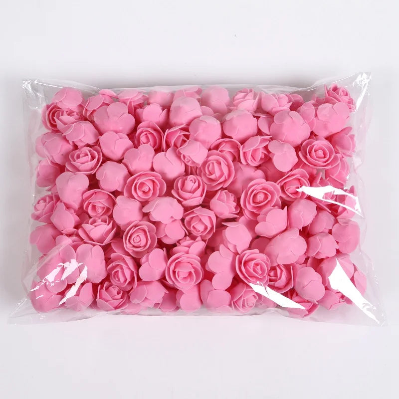 Foam Rose Teddy Bear Decorations