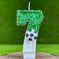 Football Birthday Cake Number Candles