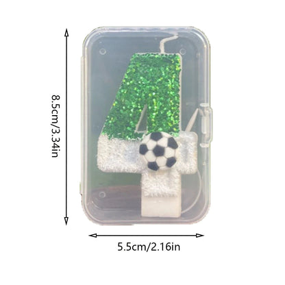 Football Birthday Cake Number Candles