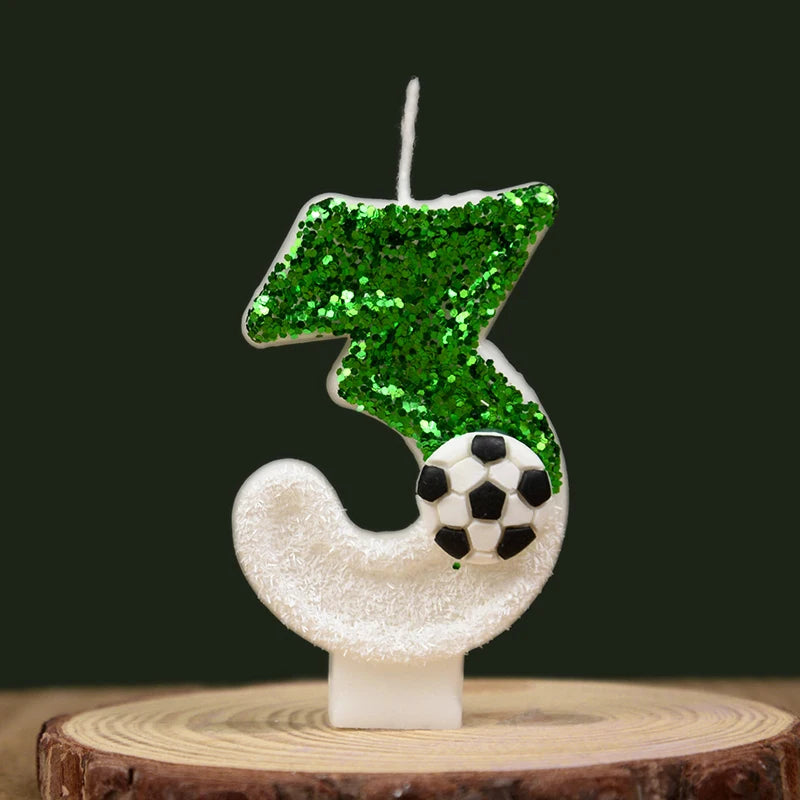 Football Cake Candle Set for Kids