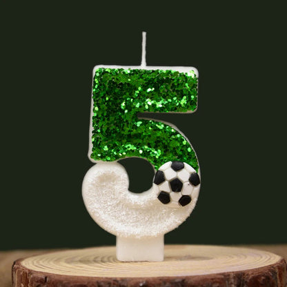 Football Cake Candle Set for Kids