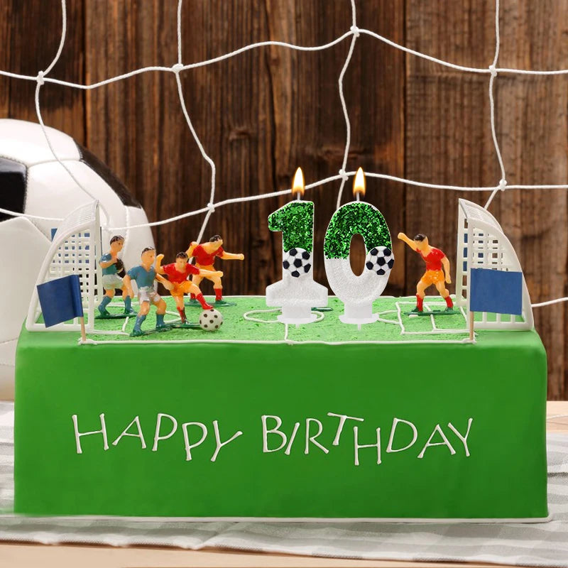 Football Cake Candle Set for Kids