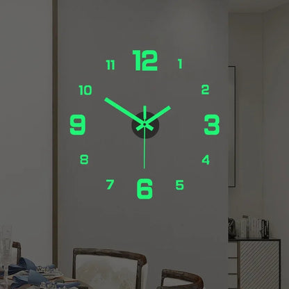 Frameless 3D Luminous Acrylic Clock