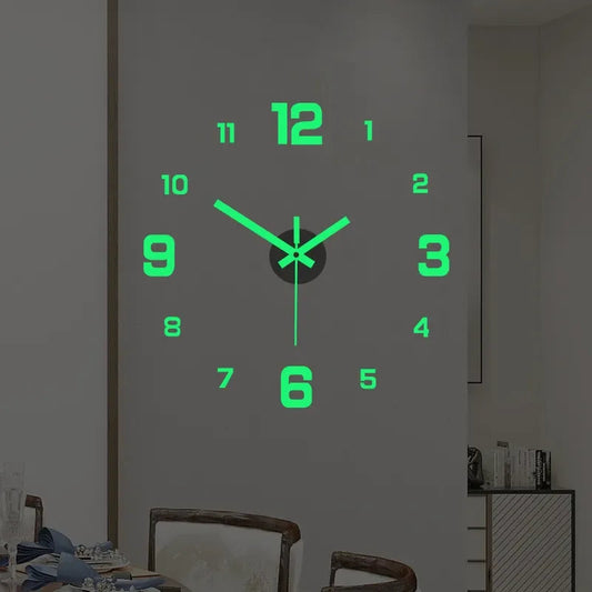 Frameless 3D Luminous Acrylic Clock