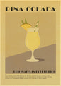 Frameless Cocktail Wall Art Poster