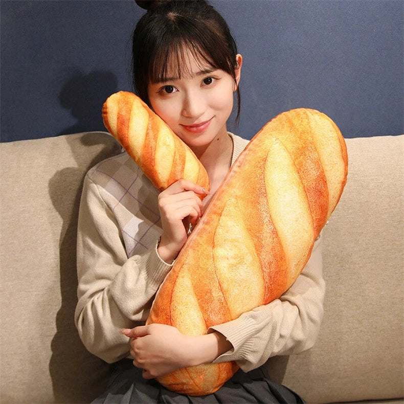 French Bread Plush Pillow Toy