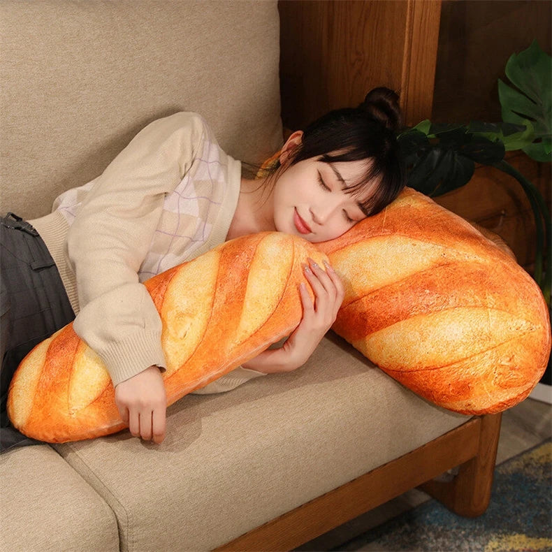 French Bread Plush Pillow Toy