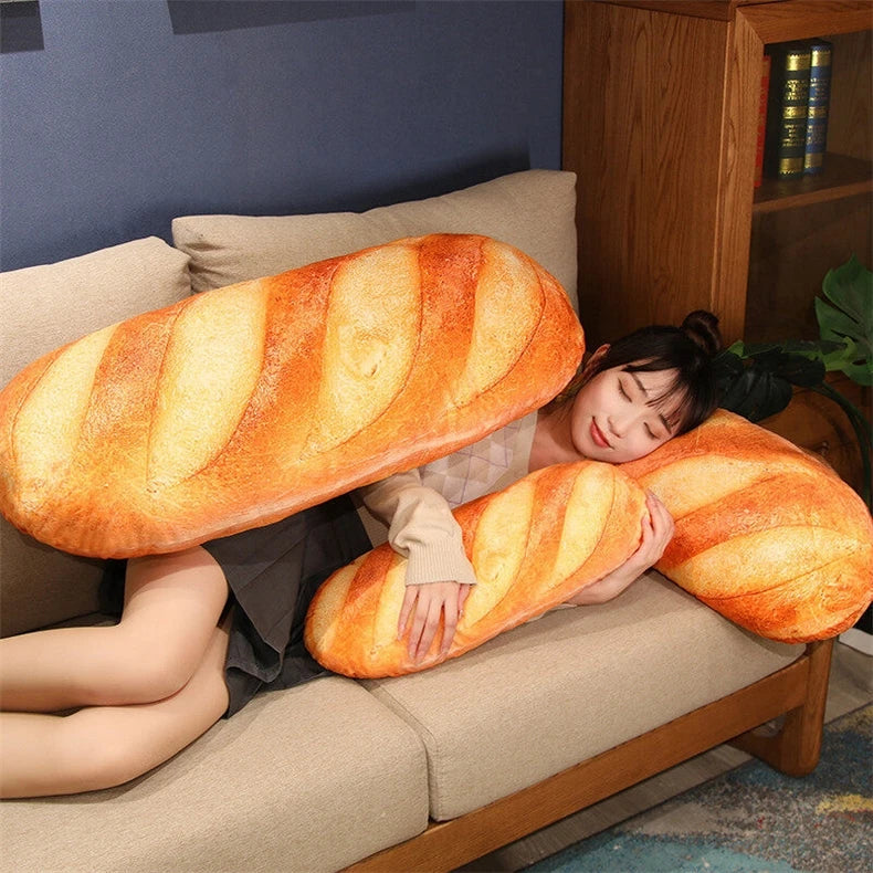 French Bread Plush Pillow Toy