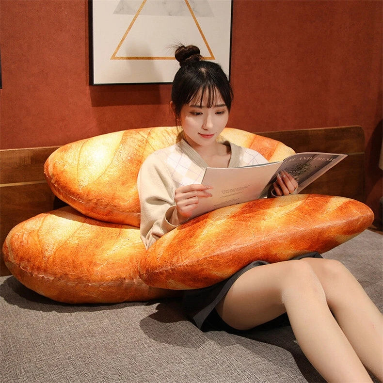 French Bread Plush Pillow Toy