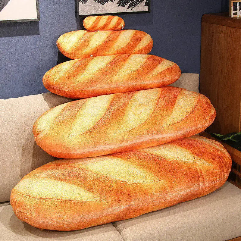 French Bread Plush Pillow Toy