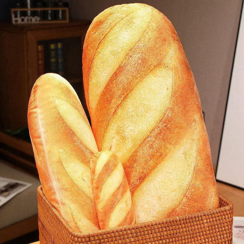 French Bread Plush Pillow Toy