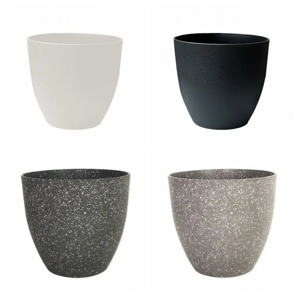 Frosted Plastic Flower Pots - Modern