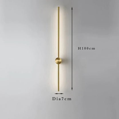 Fumi Long LED Strip Wall Light