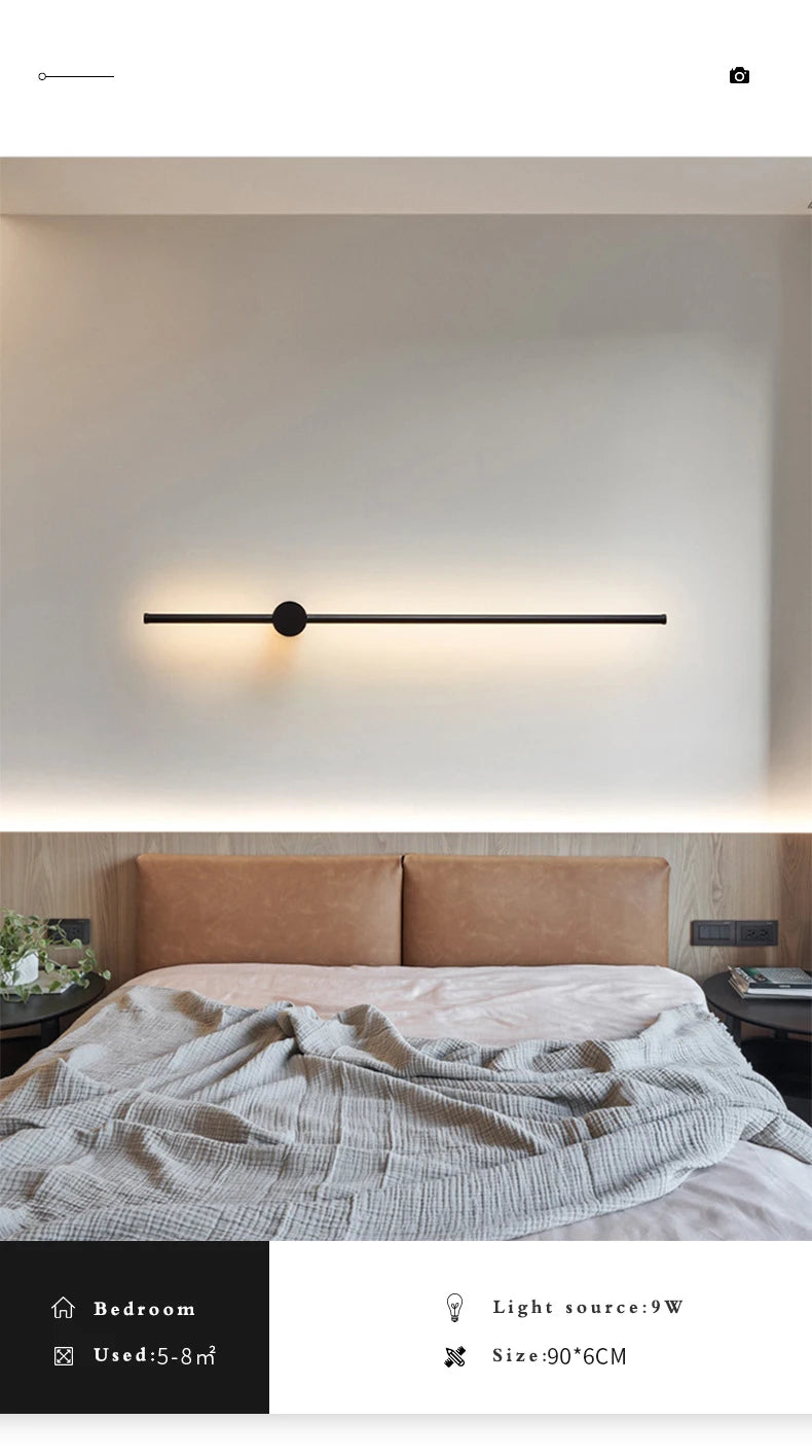 Fumi Long LED Strip Wall Light