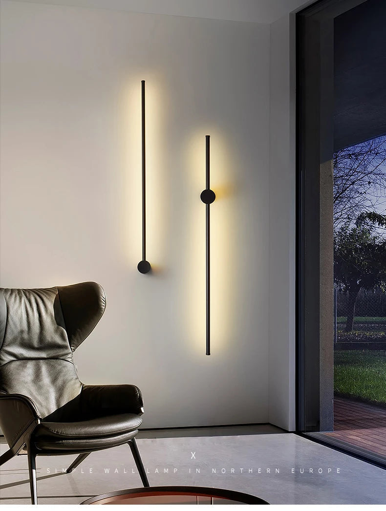 Fumi Long LED Strip Wall Light