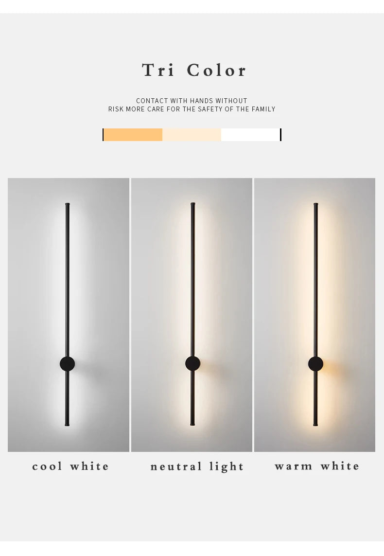 Fumi Long LED Strip Wall Light