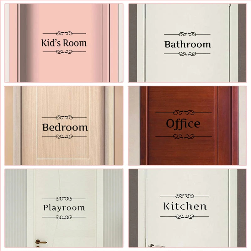 Fun PVC Toilet Sign Stickers