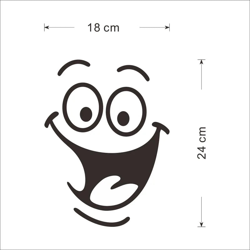 Fun PVC Toilet Sign Stickers