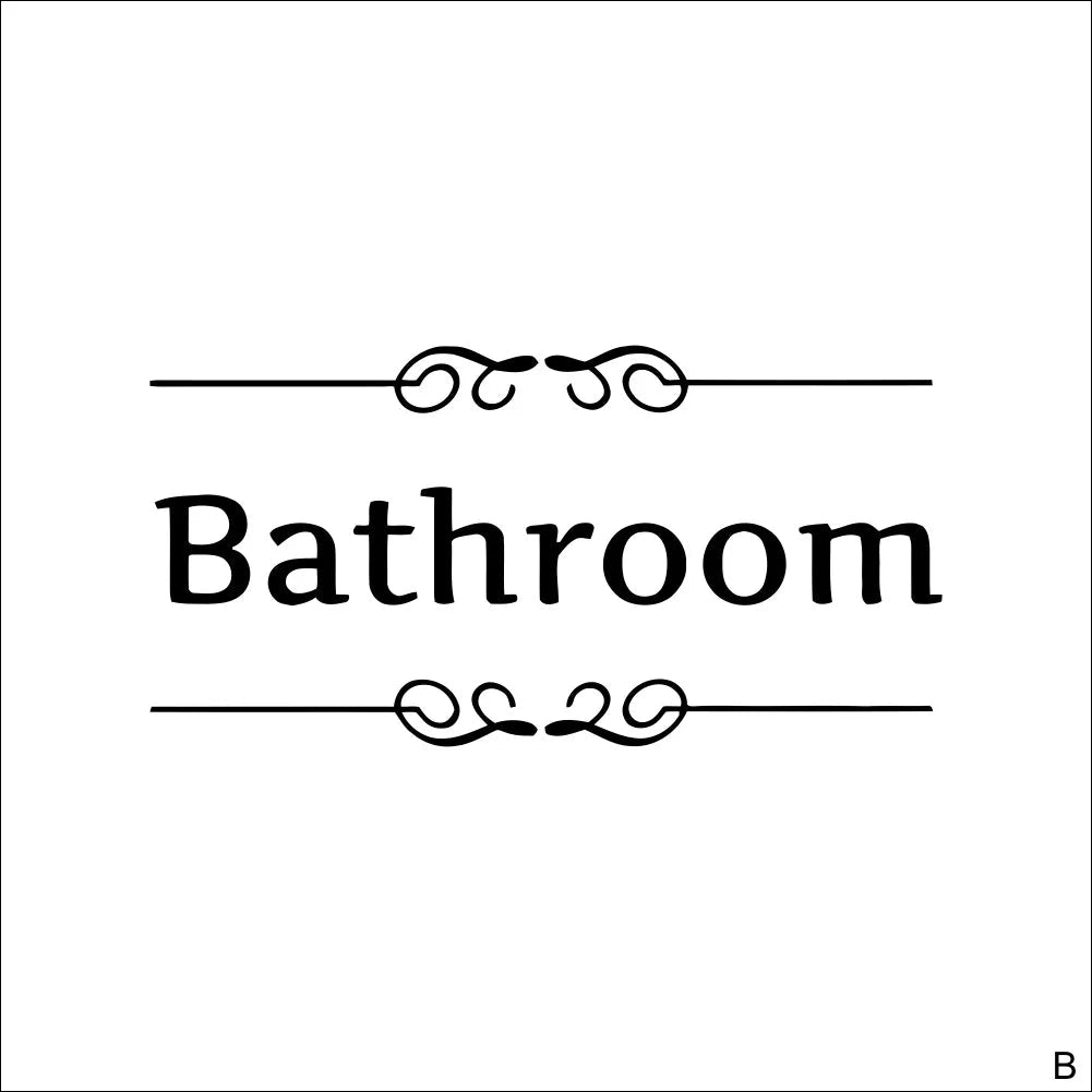 Fun PVC Toilet Sign Stickers