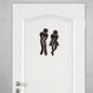 Fun PVC Toilet Sign Stickers