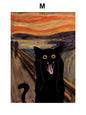 Funny Art Canvas - Black Cat