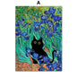 Funny Art Canvas - Black Cat