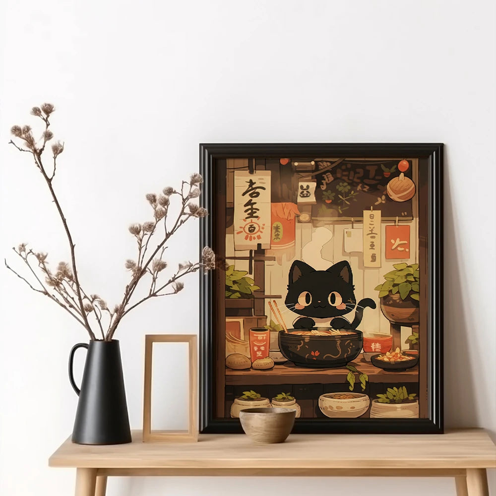 Funny Ramen Noodles Canvas Art