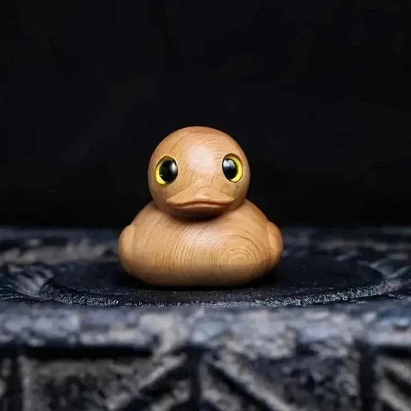 Funny Wooden Middle Finger Duck