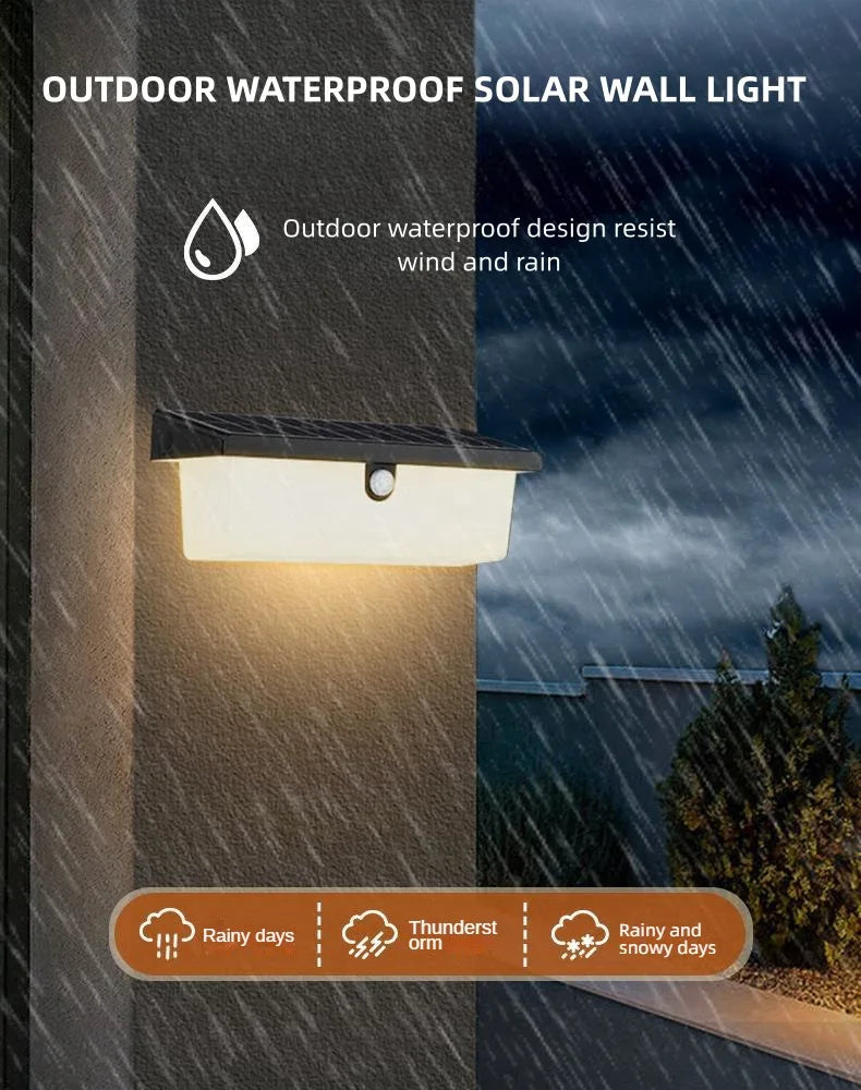 GAVT Solar Motion Sensor Wall Lights