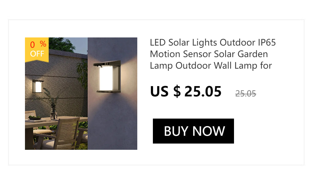 GAVT Solar Motion Sensor Wall Lights