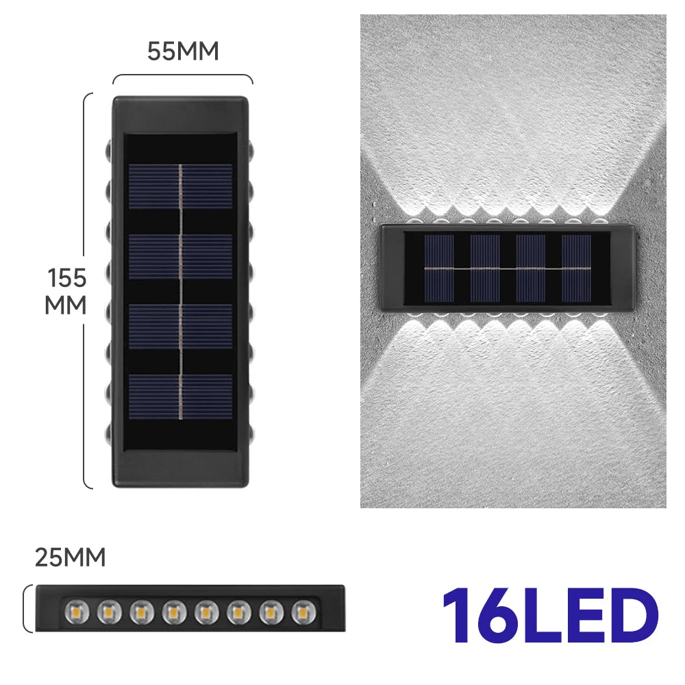 GOTOBE Solar LED Waterproof Wall Light