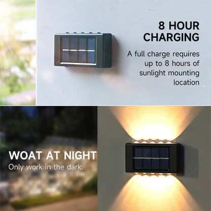 GOTOBE Solar LED Waterproof Wall Light