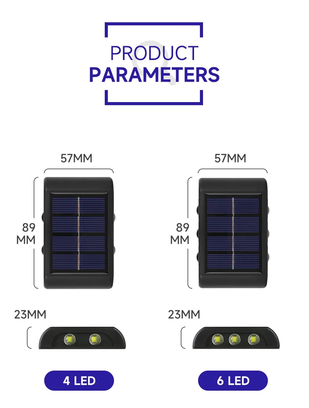 GOTOBE Solar LED Waterproof Wall Light