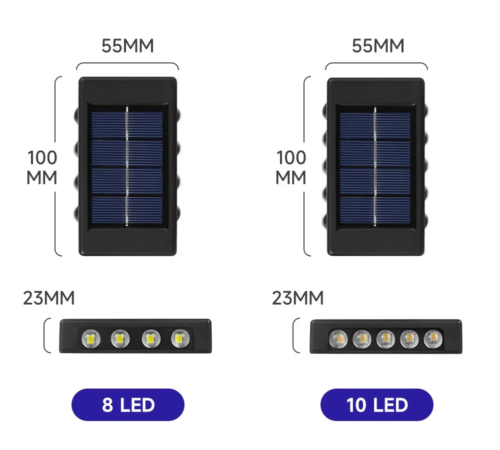 GOTOBE Solar LED Waterproof Wall Light